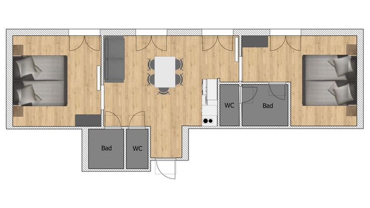 Grundriss Appartement Großer Ötscher Grundriss Appartement Großer Ötscher